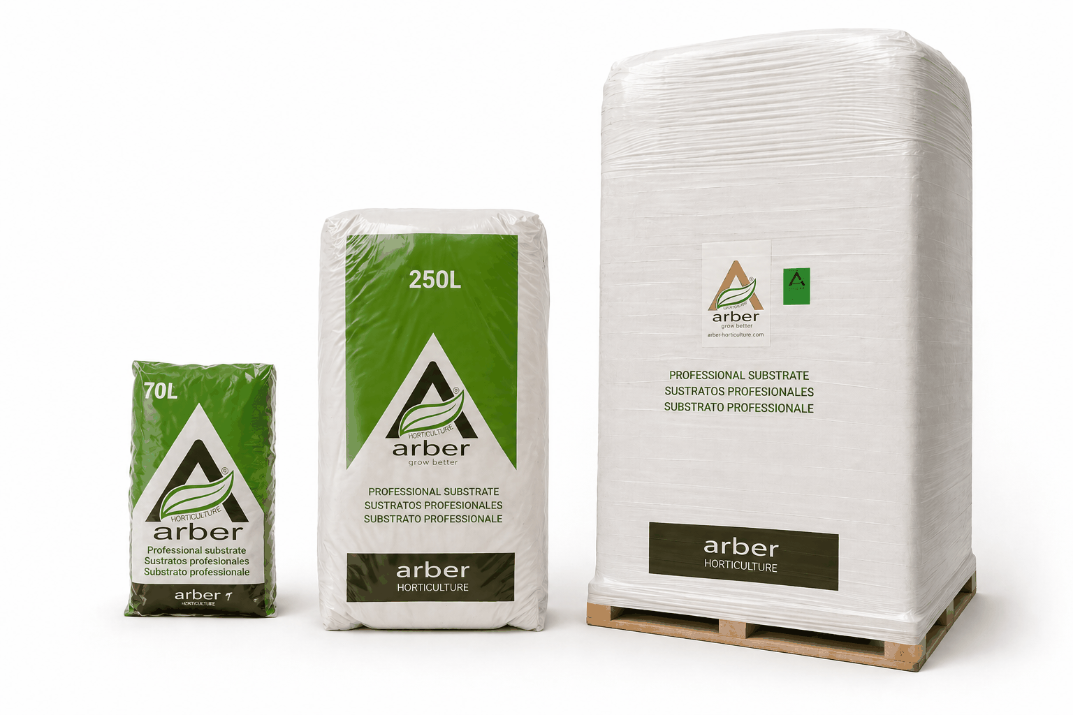Linea packaging substrati professionali Arber